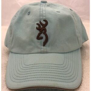 Browning Logo on Adjustable Light Blue Ball Cap
